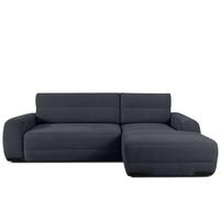 ECKSOFA RECHTS BLUME, Graphit - Graphitfarben, Holz/Holzwerkstoff (271/164cm) - KONSIMO®