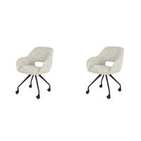 ESSZIMMERSTUHL Spring White 62/60/84 cm 2er-Set - Weiß, Textil (60/84/62cm) - Hoyz Collection