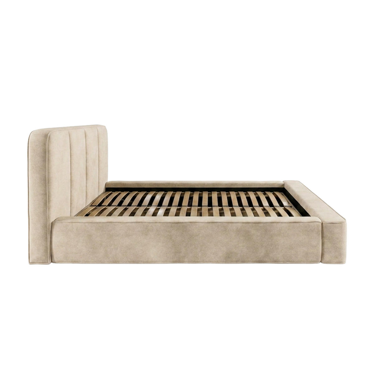 POLSTERBETT RANDELA 160x200 cm, Creme - Creme, Textil (200/160cm) - Fedve
