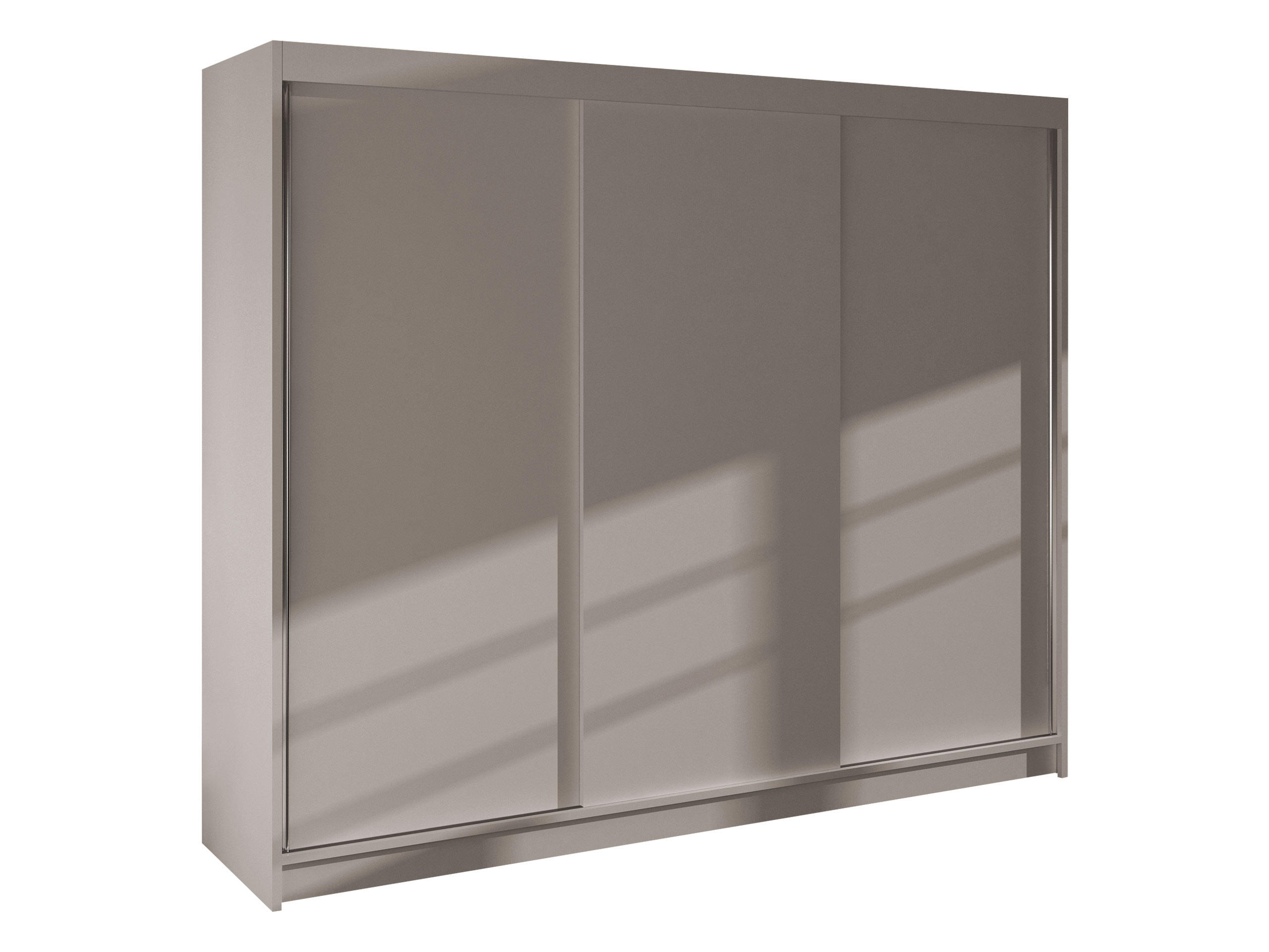 SCHWEBETÜRENSCHRANK Derby II - Kaschmir, Holzwerkstoff/Metall (200/215/58cm) - MIRJAN24