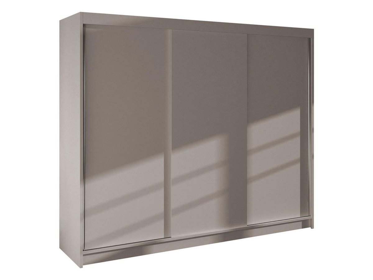 SCHWEBETÜRENSCHRANK Derby II - Kaschmir, Holzwerkstoff/Metall (200/215/58cm) - MIRJAN24