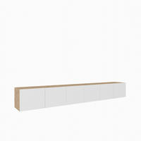 ZÁVĚSNÝ TV STOLEK CAVA, 300/41/40 cm, dub Artisan - bílá/dub artisan, kompozitní dřevo (300/41/40cm) - MASSENO