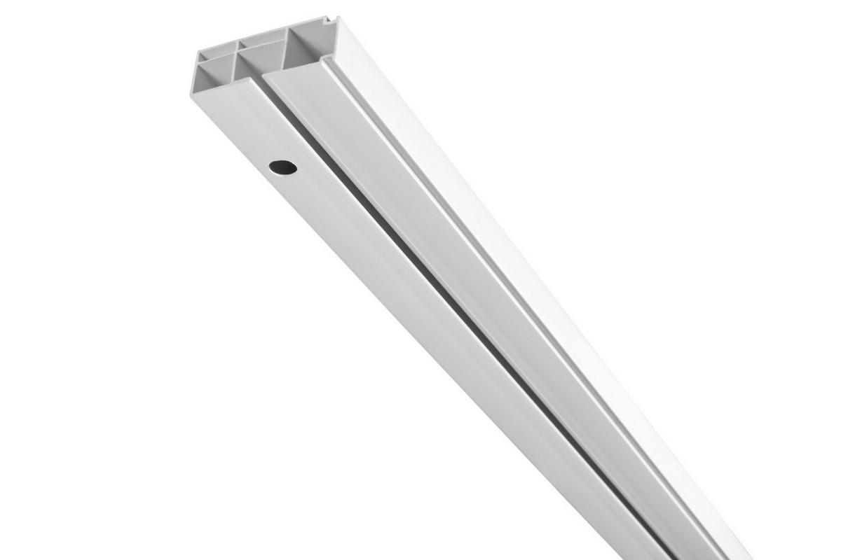 VORHANGSCHIENE SH, 1-läufig, 240 cm, weiß - Weiß, Kunststoff (4.7/1.7/240cm) - SN Deco