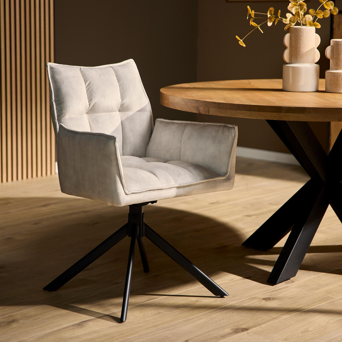 ESSZIMMERSTUHL Dani Grau 58/67/64 cm - Grau, Textil (67/64/58cm) - Starfurn