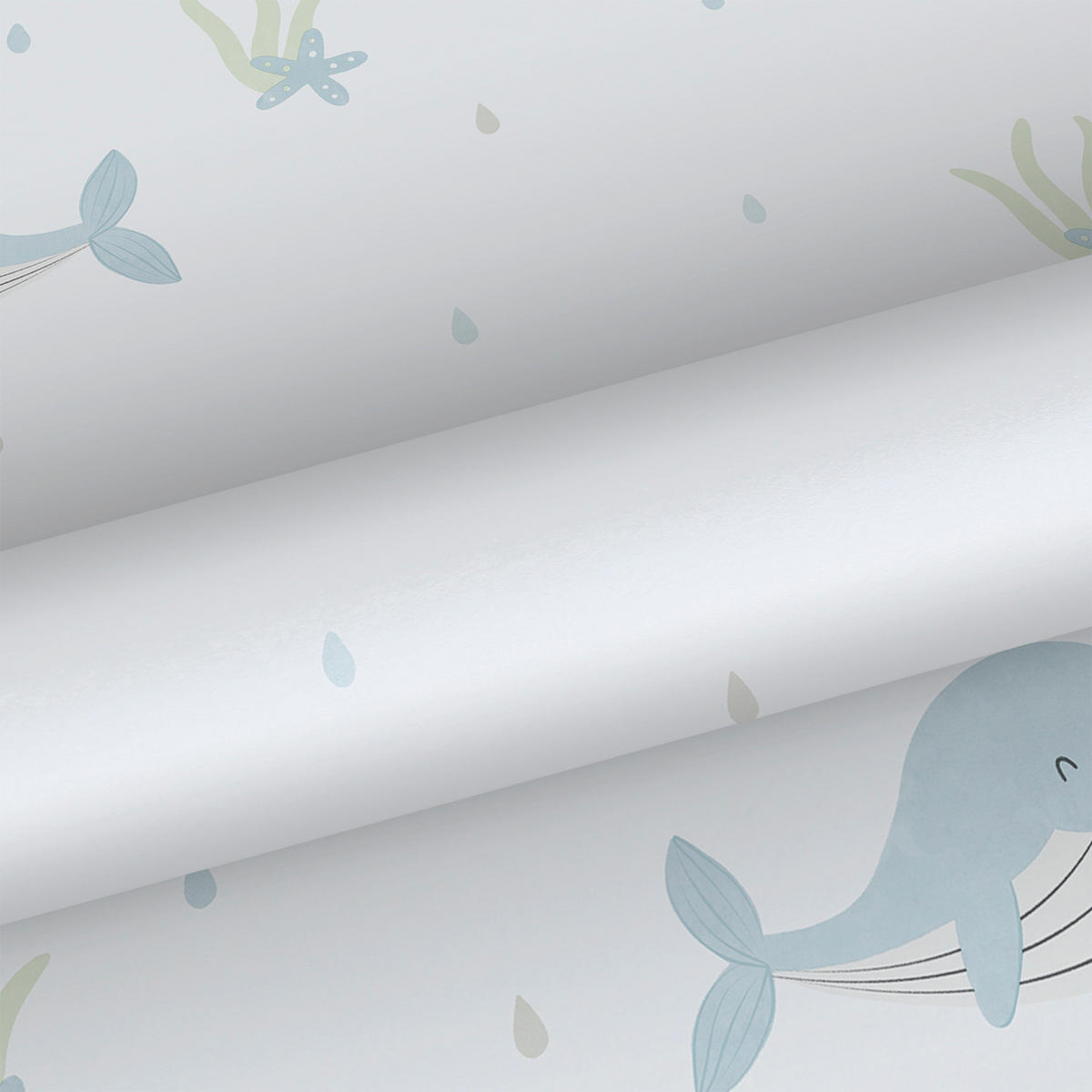 TAPETE Walen 53 cm x 10.05 m - Weiß, Papier (53/0.1cm) - Sanders & Sanders