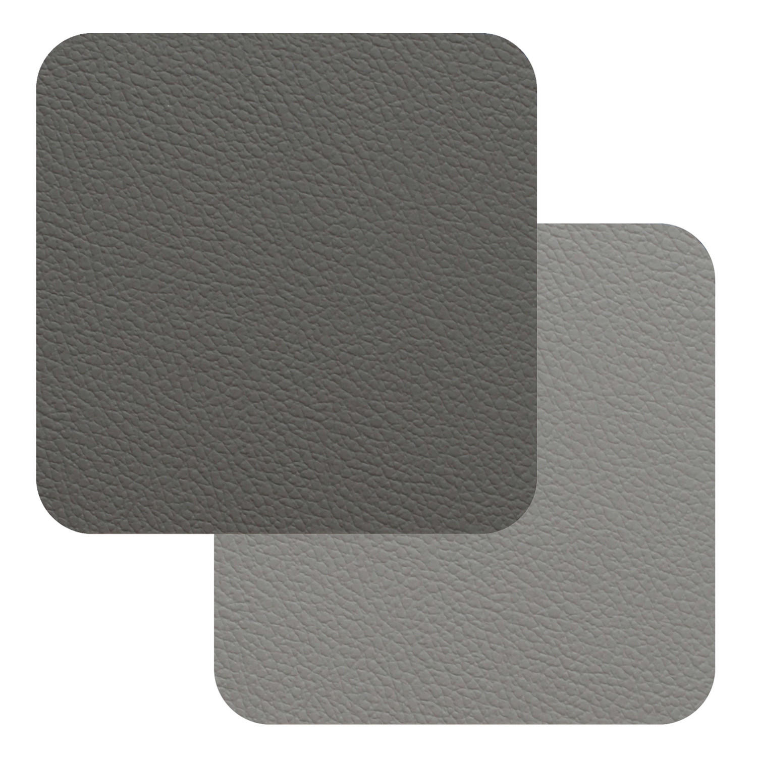 FLEXIMATS Untersetzer, 4er Set, 10x10cm, Hellgrau/Dunkelgrau - Grau, Textil (10/10cm) - Freeform