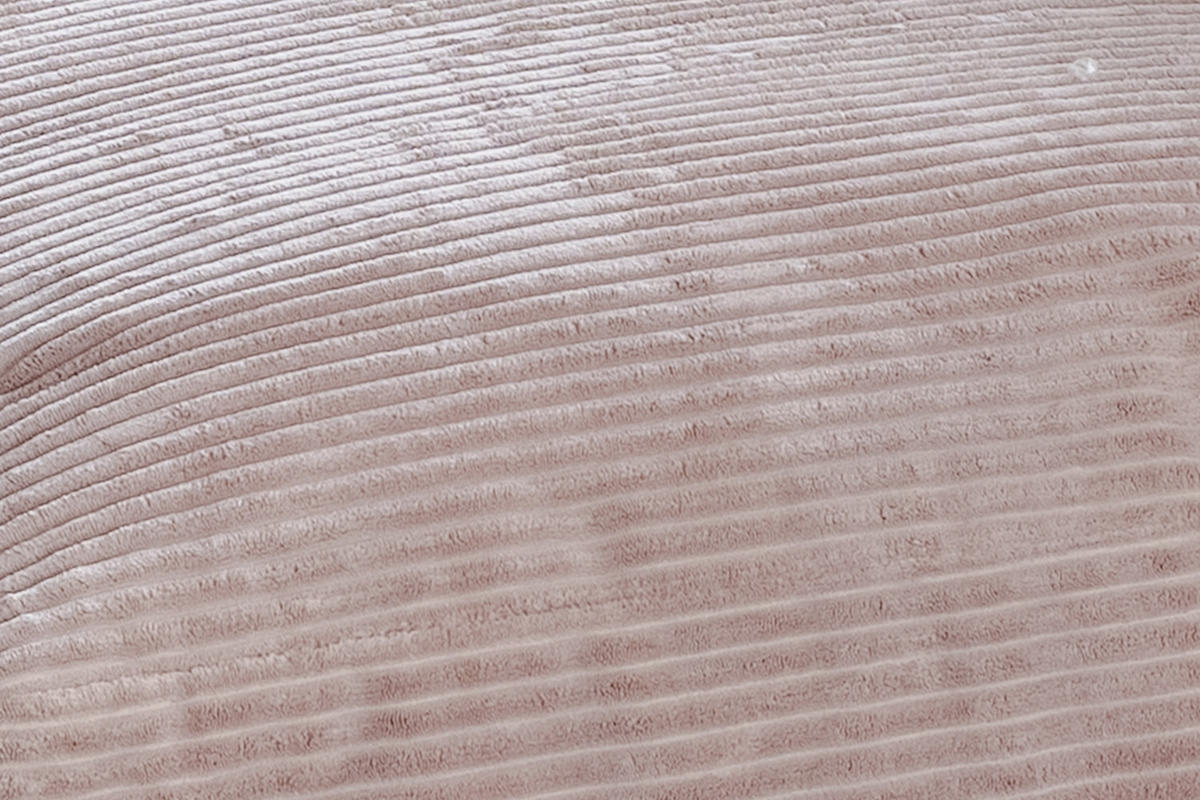 HOCKER MIA Taupe Cord - Taupe/Schwarz, Kunststoff/Textil (117/47/84cm) - KAWOLA