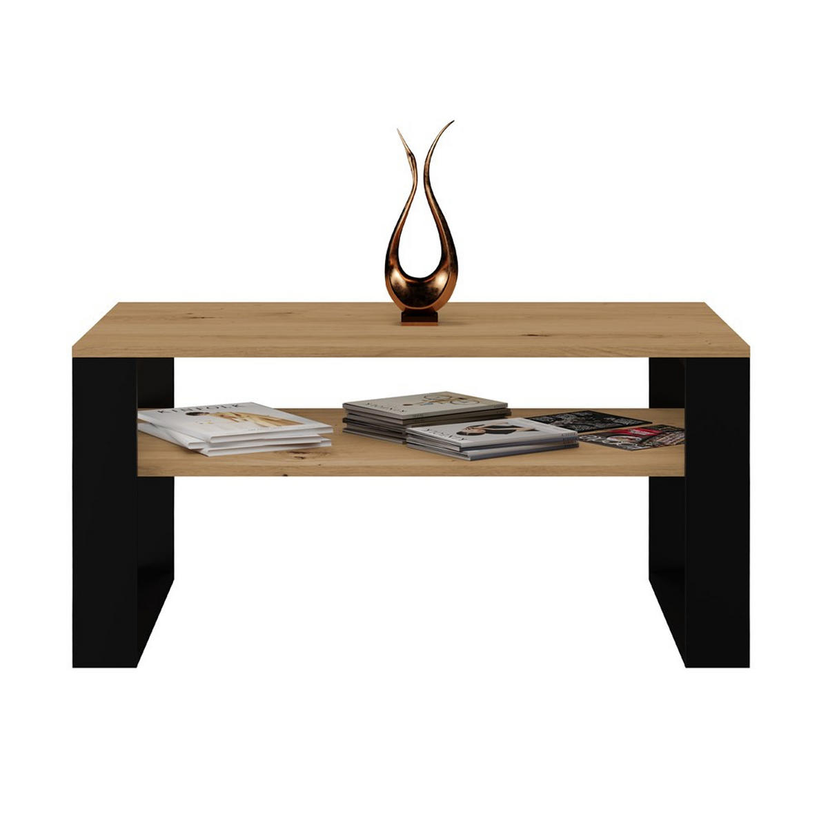 KONFERENNÝ STOLÍK - čierna, kompozitné drevo (58/90/50cm) - RAUMHIRSCH FURNITURE