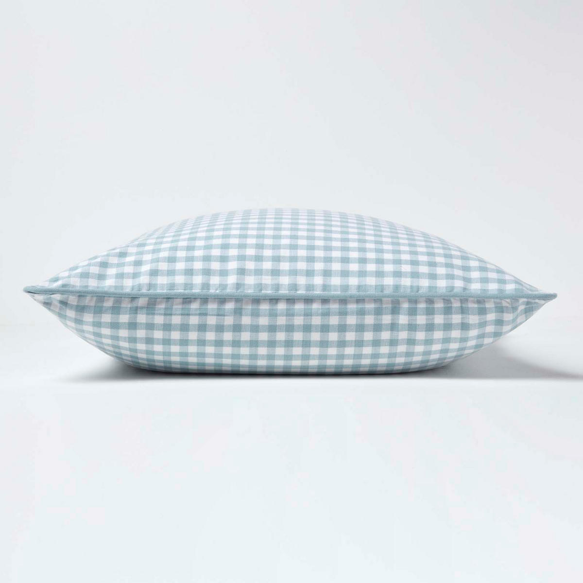 KISSENHÜLLE Vichy-Karo 45/45 cm, 100% Baumwolle - Blau, Textil (45/45cm) - Homescapes