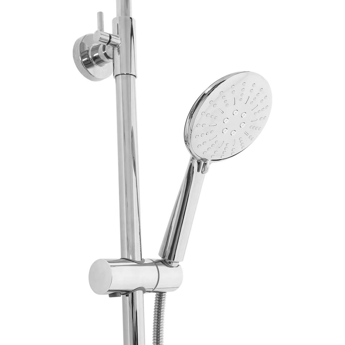 THERMOSTAT Duschset Rea Lungo Chrome - Chromfarben, Metall (26.5/117/45cm) - REA