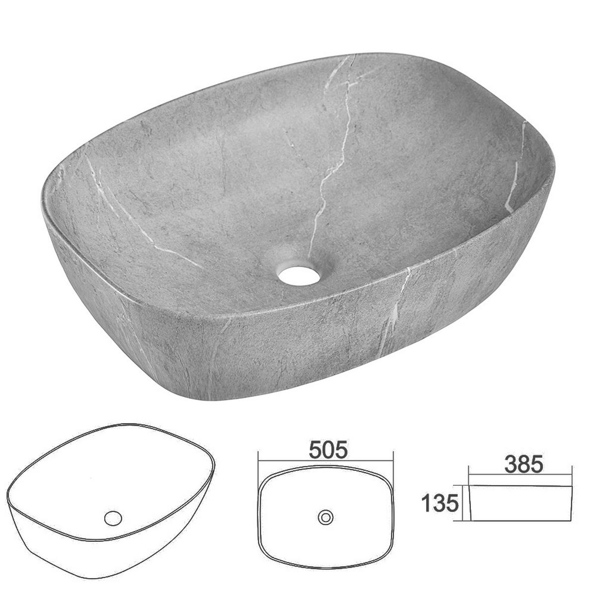 WASCHTISCH Xanten-56 - Braun, Holzwerkstoff (101/73/47cm) - Lomado