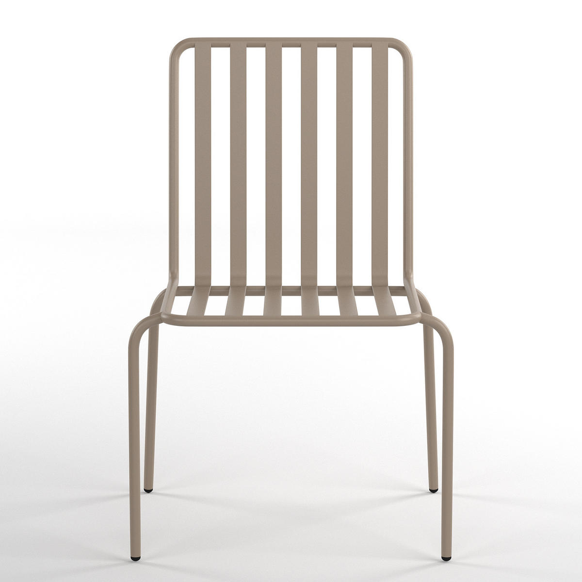 GARTENSTUHL - 2er-Set - Stahl - Taupe, Textil/Metall (54/87/57cm) - home24