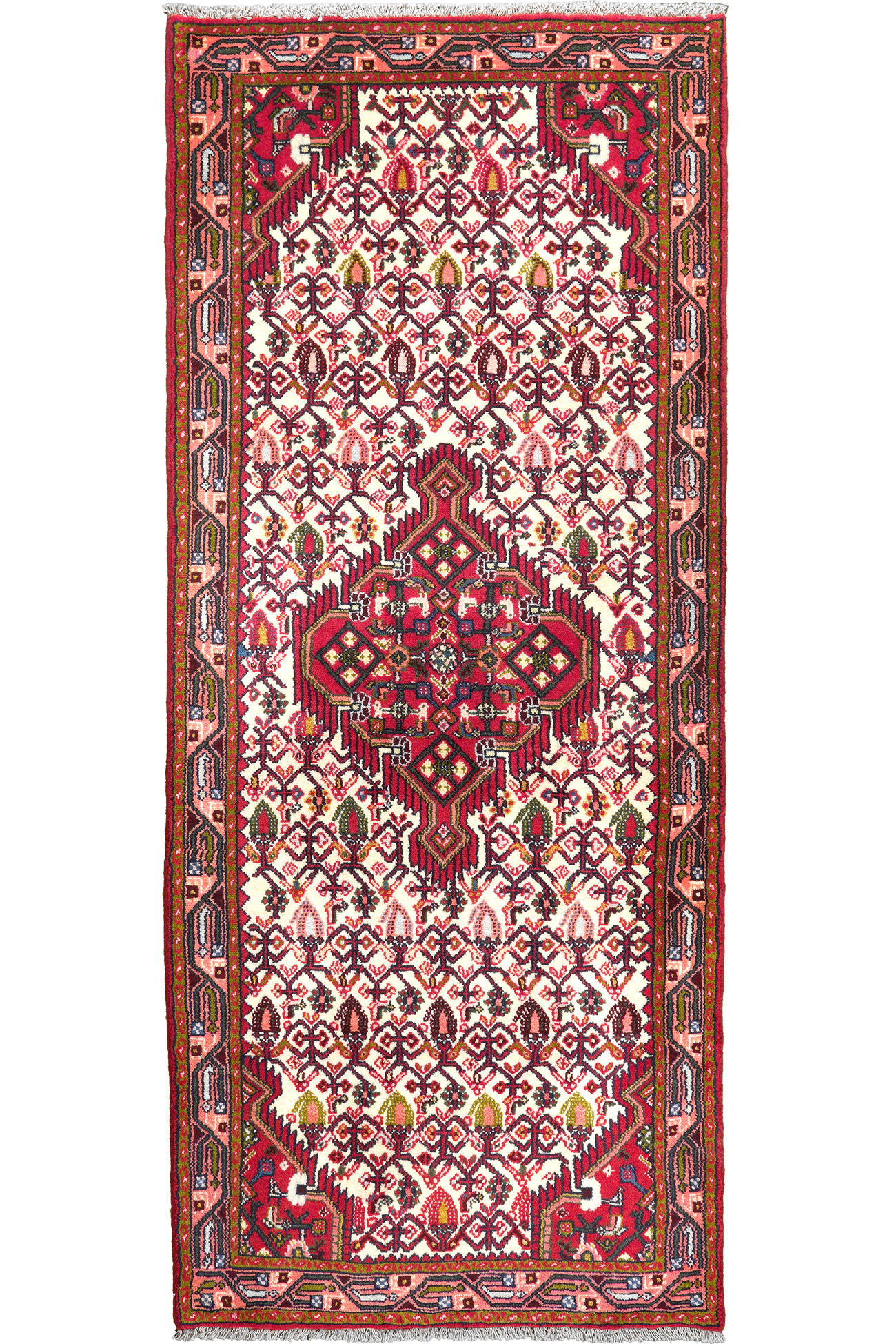 TEPPICH Assadabad Mehrfarbig 192/80 cm Schurwolle - Multicolor, Textil (80/192cm) - Looma