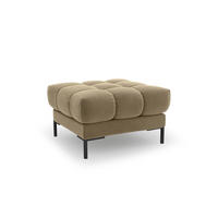 POUF Mamaia aus Samt beige - Beige, Textil (60/41/60cm) - Micadoni