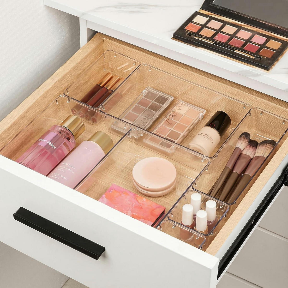 SCHUBLADEN Organizer 10-teiliges Set transparent - Transparent, Kunststoff (22.9/5.6/5.6cm)