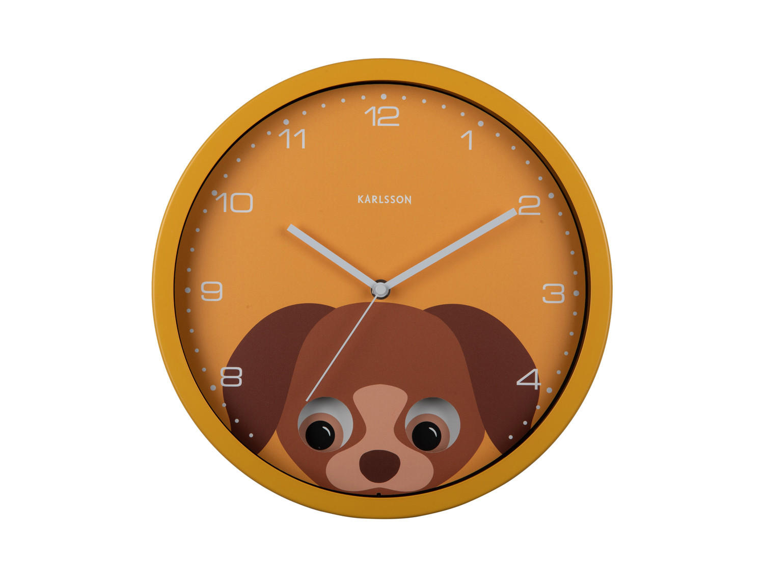 WANDUHR Peekaboo Ø30,8 cm - Gelb, Metall (30.8/1/30.8cm) - Karlsson