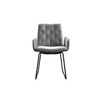 ESSZIMMERSTUHL NEW CHARME Silber Velvet (1er-Set) - Silberfarben, Textil (59/87/66cm) - KAWOLA