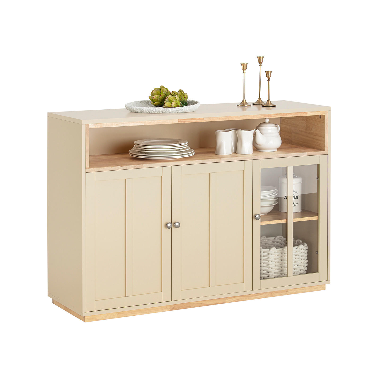 SIDEBOARD Beige - Beige, Holz/Holzwerkstoff (120/85/40cm) - SoBuy