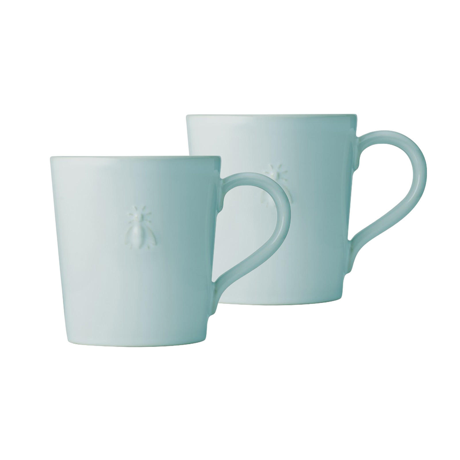 HENKELBECHER Biene blau 520 ml 2er Set - Blau, Keramik (0.52L) - La Rochère