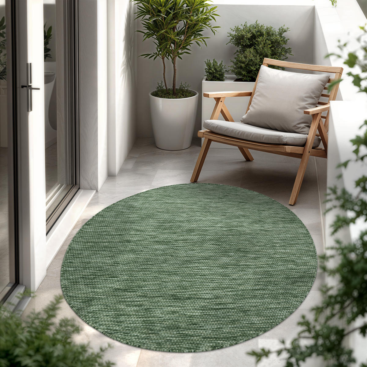 OUTDOORTEPPICH 200/200 cm Venedig 165 - Grün, Textil (200/200cm) - Paco Home