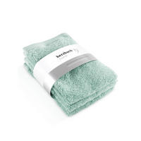 GÄSTEHANDTUCH 3er Set Pura Mint - Mintgrün, Textil (30/50cm) - Herzbach Home