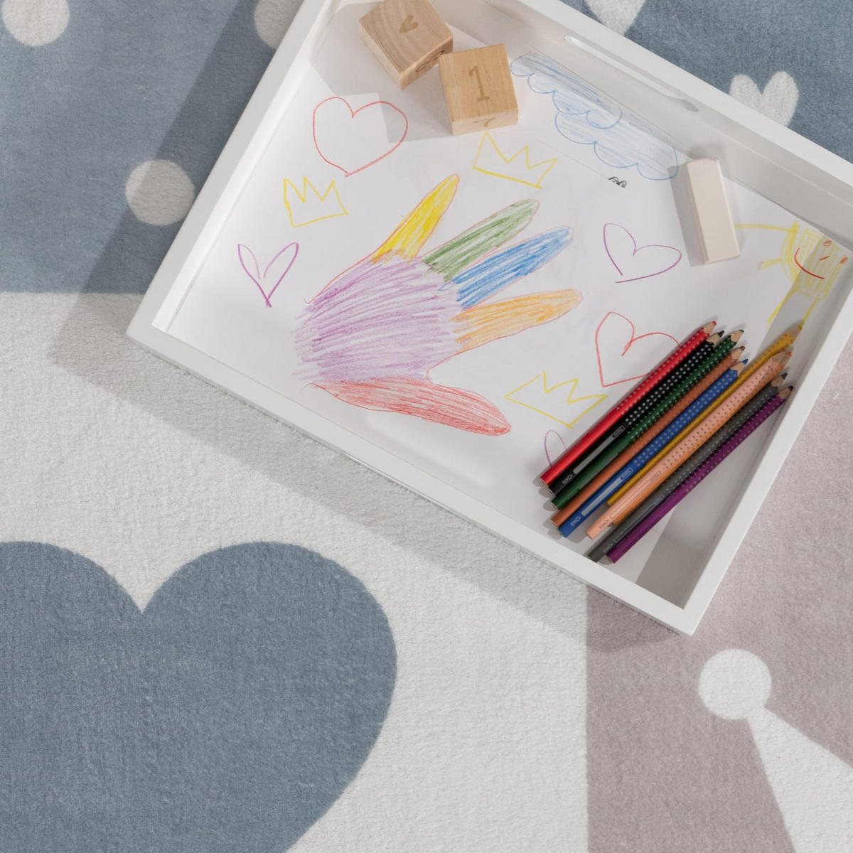 KINDERTEPPICH 160/160 cm Eliz 391 - Beige, Kunststoff (160/160cm) - Paco Home