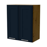 HÄNGESCHRANK Salo W3/60 Eiche Artisan / Indigo Matt 60 / 32,5 / 72cm - Eiche Artisan/Dunkelblau, Holz/Holzwerkstoff (60/72/32.5cm) - Feldmann-Wohnen