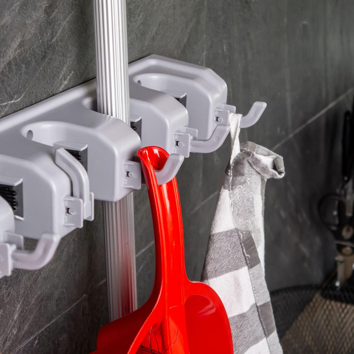 GERÄTEHALTER - Grau, Kunststoff (11.5/6.5/42.5cm) - Intirilife