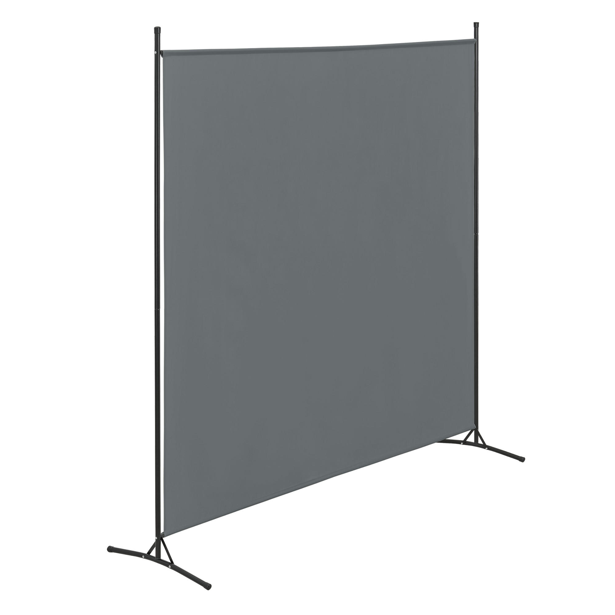 SICHTSCHUTZ Tarazona - Dunkelgrau, Textil/Metall (175/0.1cm) - [en.casa]