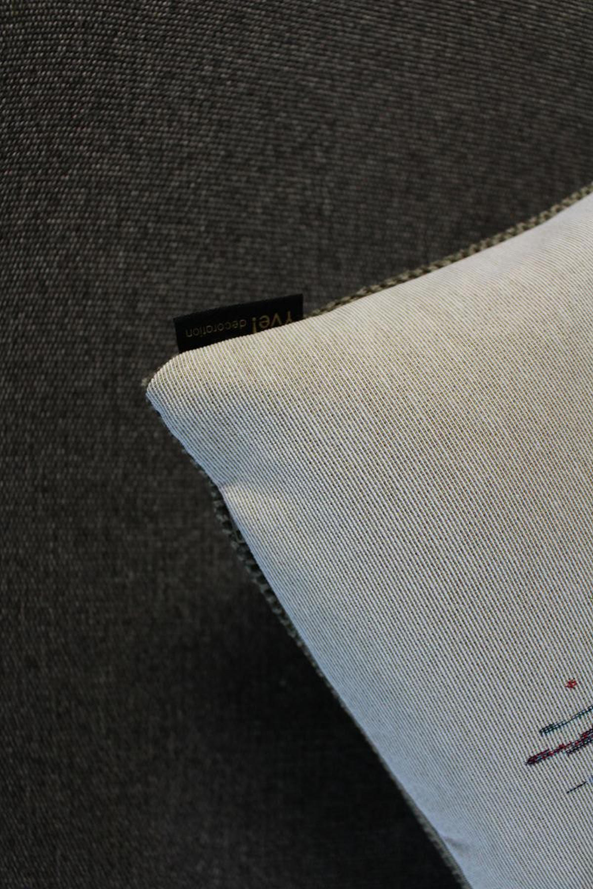 KISSENHÜLLE FANTASIE - Beige, Textil (45/45cm) - Yve! decoration