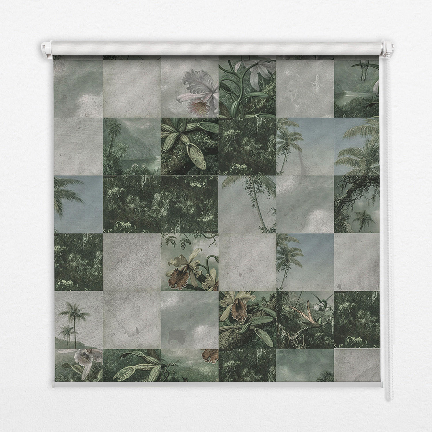 TULUP VNITŘNÍ roleta - okenní roleta - roleta - 140x140 cm - Kachlové palmy