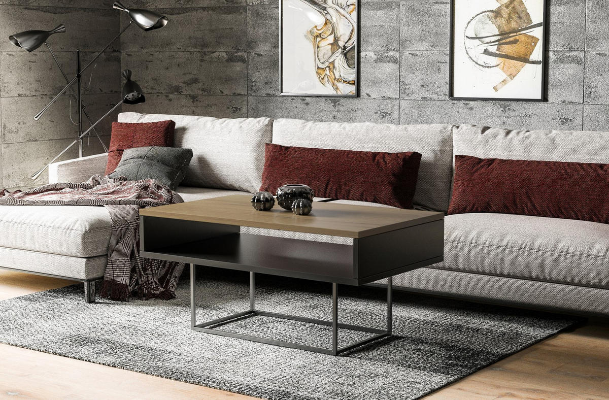 COUCHTISCH Enna - Eichefarben, Holzwerkstoff (100/60/53cm) - Endo-Moebel