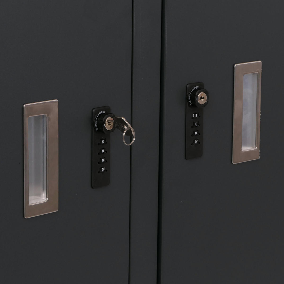 4ER-FAHRRADGARAGE L56C rechteckig Anthrazit - Anthrazit, Metall (222/160/208cm) - MCW