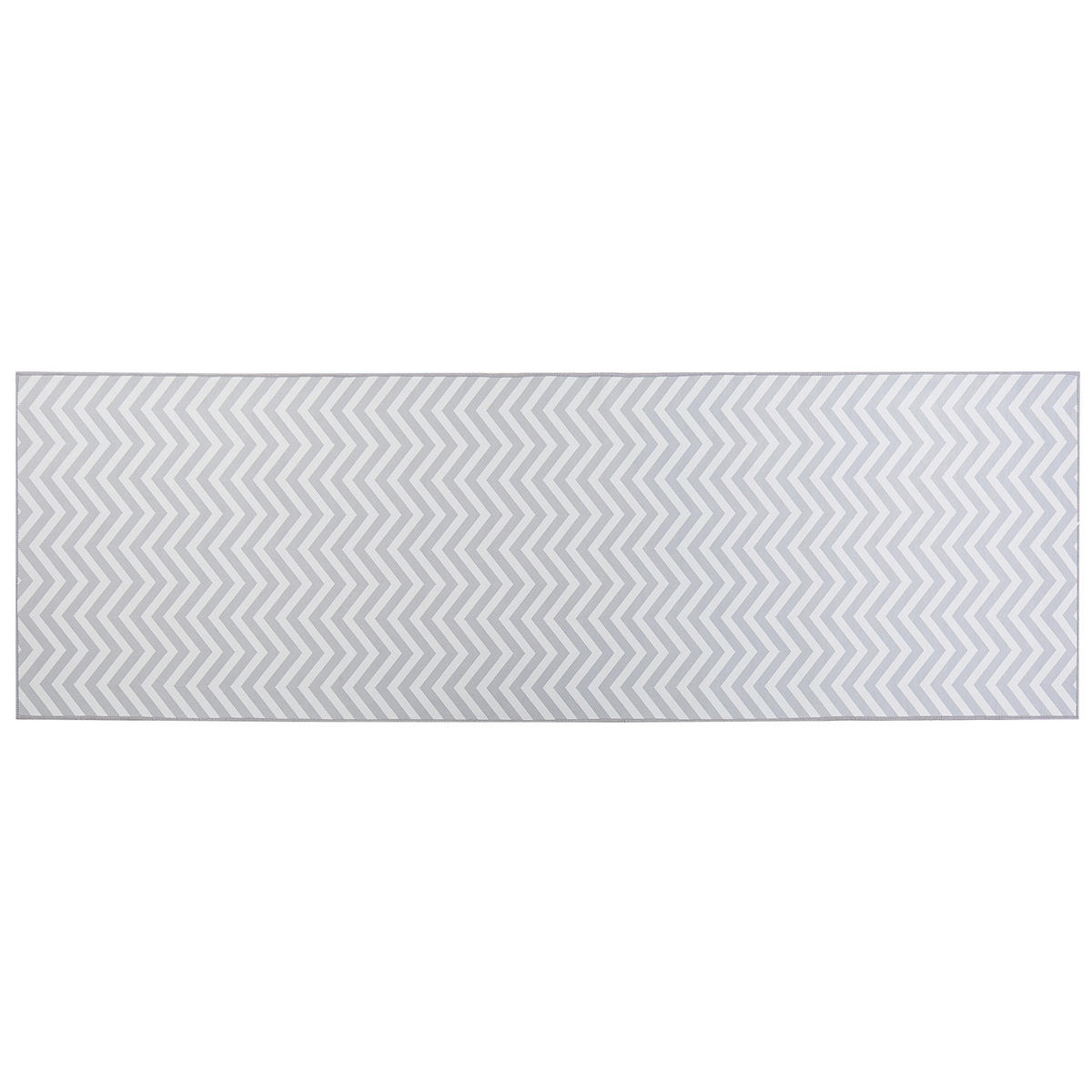 TEPPICHLÄUFER Saikheda 240/80 cm - Weiß, Kunststoff (80/240cm) - Beliani