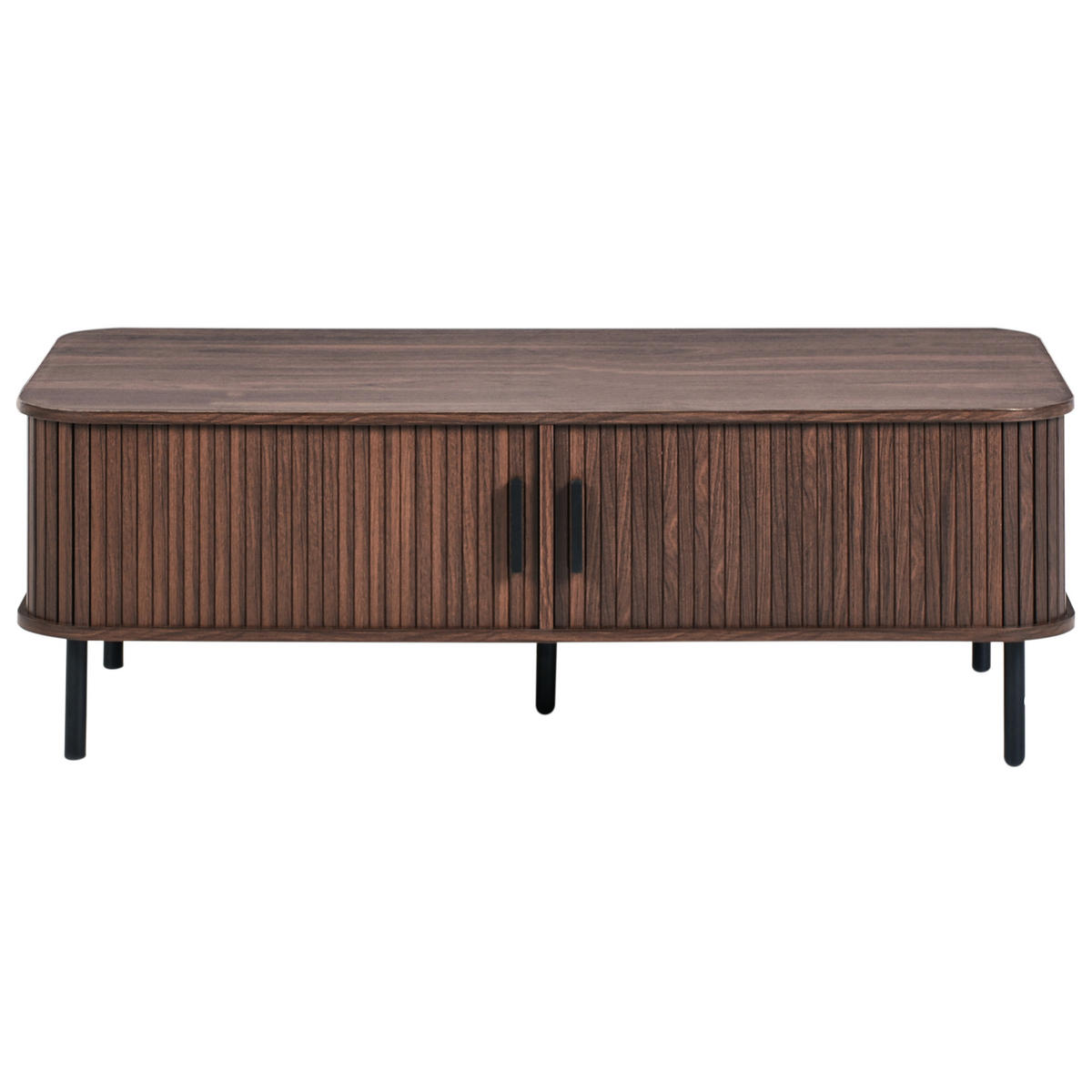 COUCHTISCH Dunkelbraun Bradley - Dunkelbraun, Holzwerkstoff (120/60/41cm) - Beliani