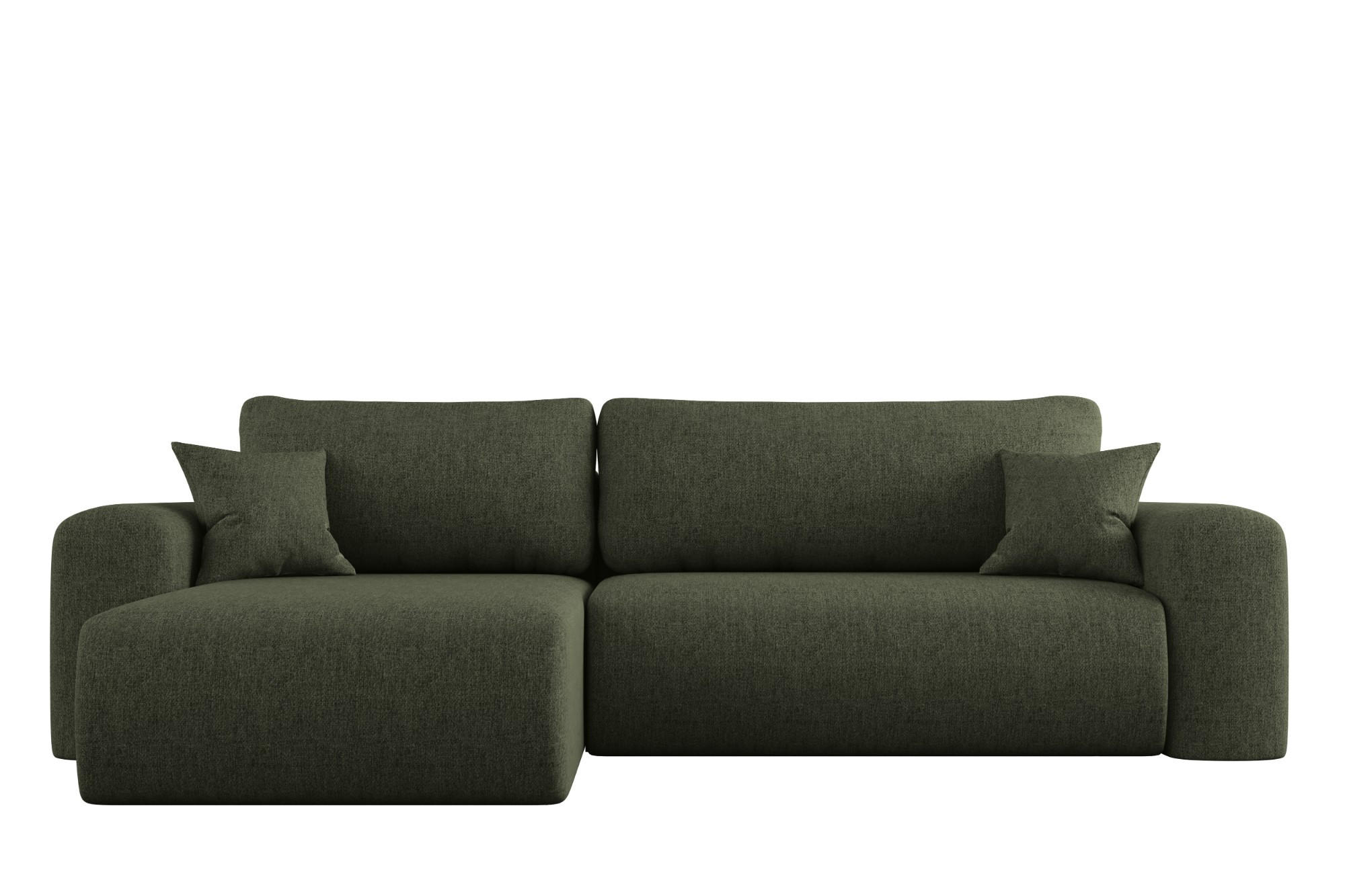 Thumbnail - Kaiser Möbel Ecksofa, Dunkelgrün, Holz, L-Form, 272x145 cm, Wohnzimmer, Sofas & Couches, Wohnlandschaften, Ecksofas