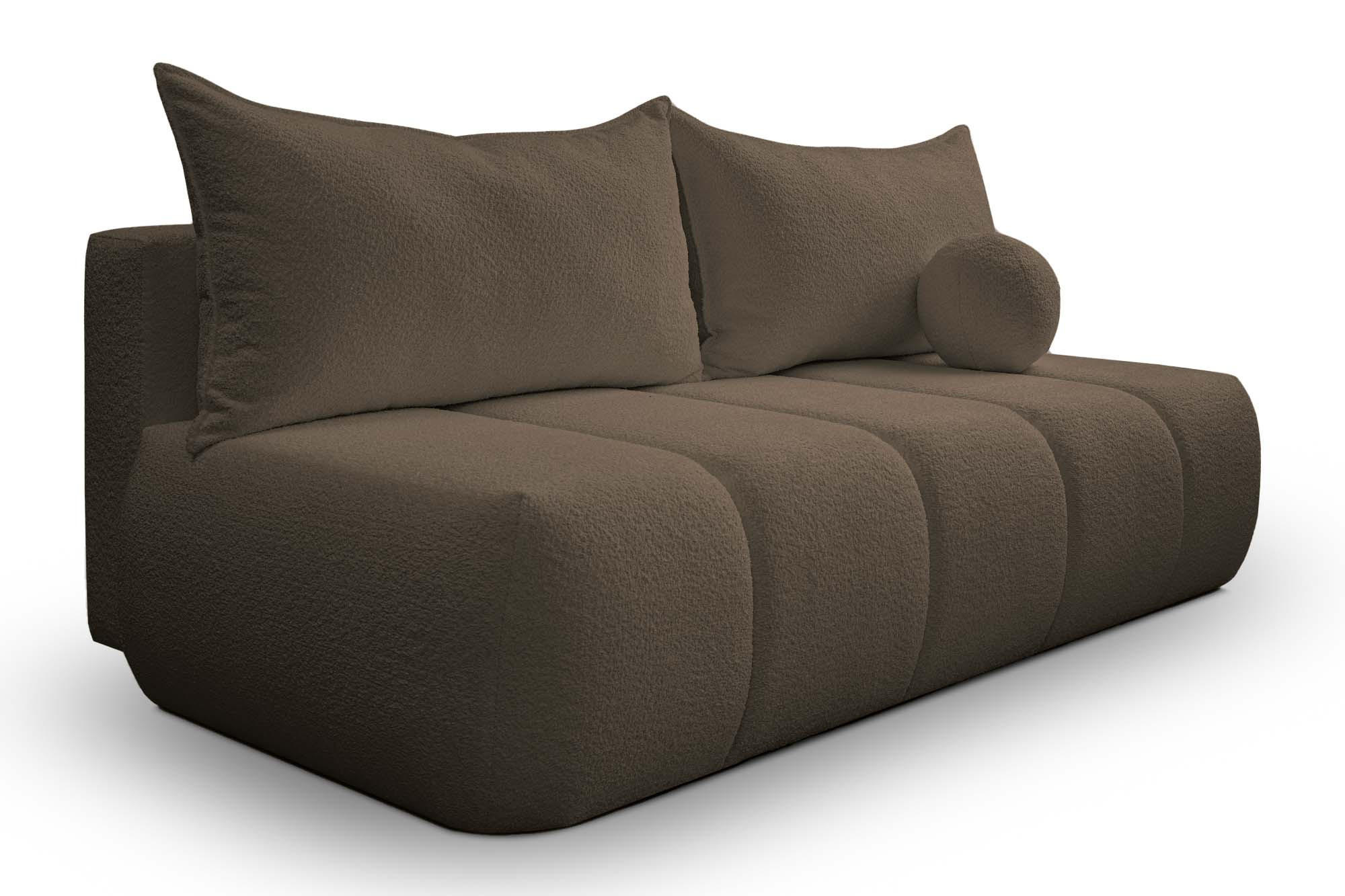 SCHLAFSOFA PIANO Dunkelbraun - Dunkelbraun, Holz (207/91/103cm) - Kaiser Möbel