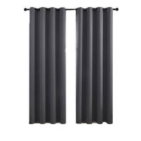 VERDUNKELUNGSVORHANG – Grau – 140 cm x 220 cm – 2 Schal - Grau, Textil (140/220cm)