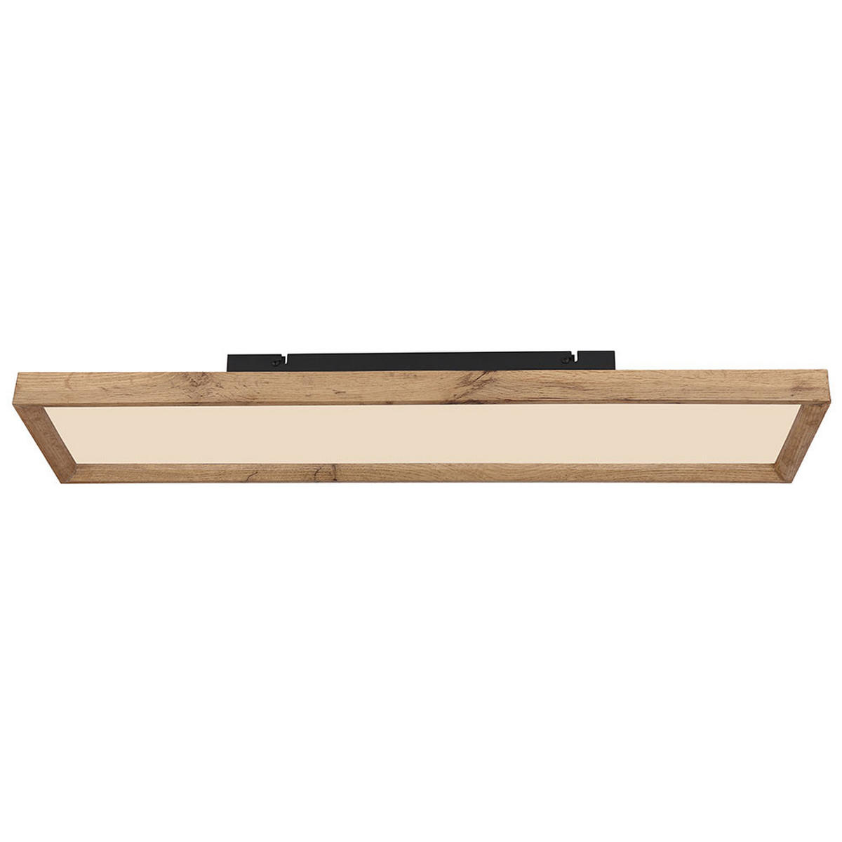 LED DECKENLEUCHTE Holzoptik Braun opal - Braun, Metall (80/20/8.5cm) - Globo Lighting