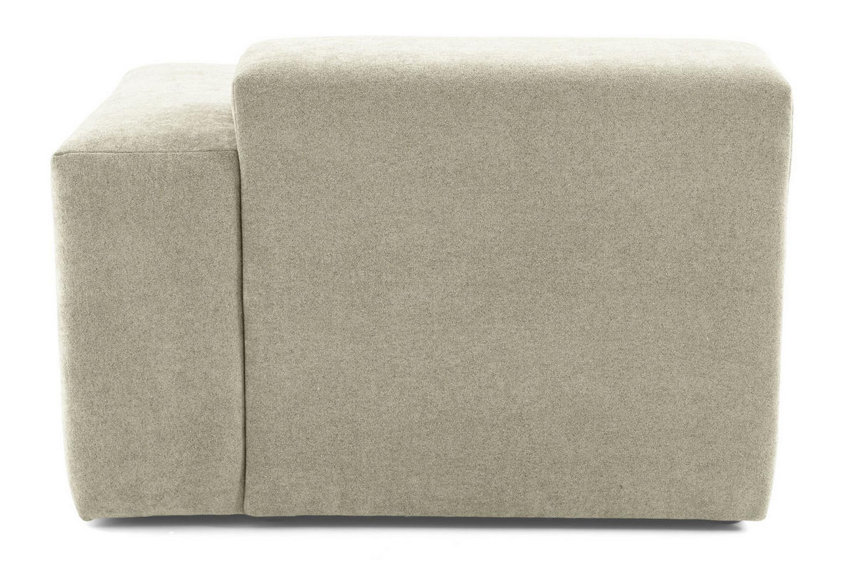 3-SITZER modulares Sofa HEAVEN SET 1 Links, Breite 255 cm Webstoff Olivgrün - Schwarz/Olivgrün, Holz/Kunststoff (255/71/102cm) - Muffo