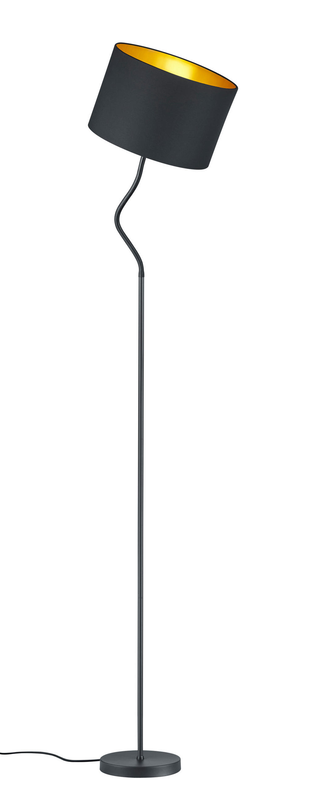 STEHLAMPE HOSTEL - Schwarz - 0/0/156 cm - Schwarz, Metall (35/35/156cm) - Trio Leuchten