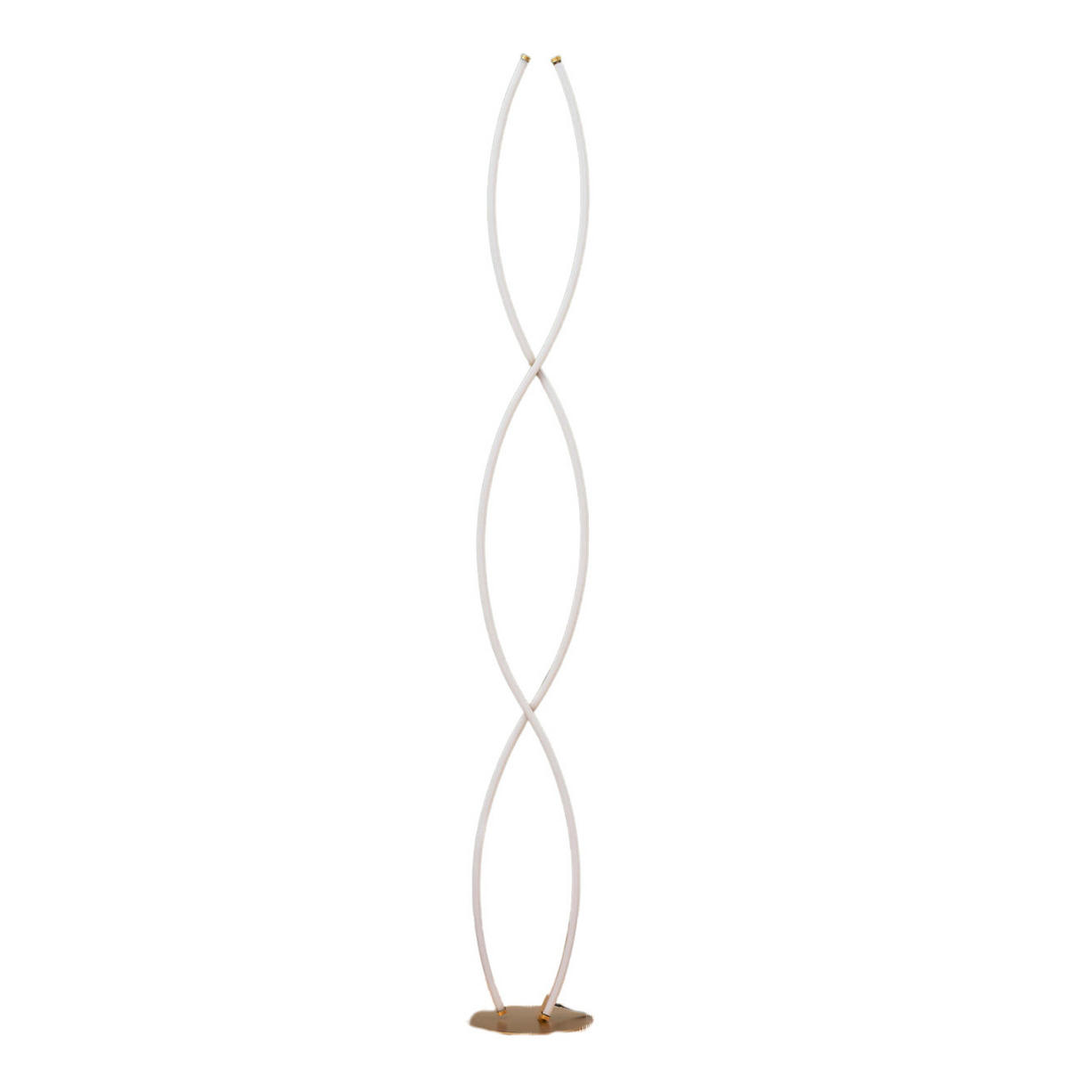STEHLEUCHTE Orionis, Gold / Messing, 150cm, Dimmbar - Goldfarben, Metall (20/16/150cm) - KOSILUM