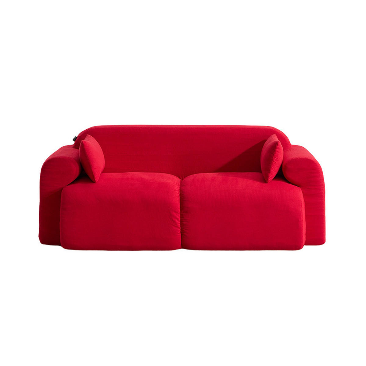 2-SITZER-SOFA Hochsättigung komprimiert, DE-42530, Rot - Rot, Textil (186/76/95cm) - ComfortXL