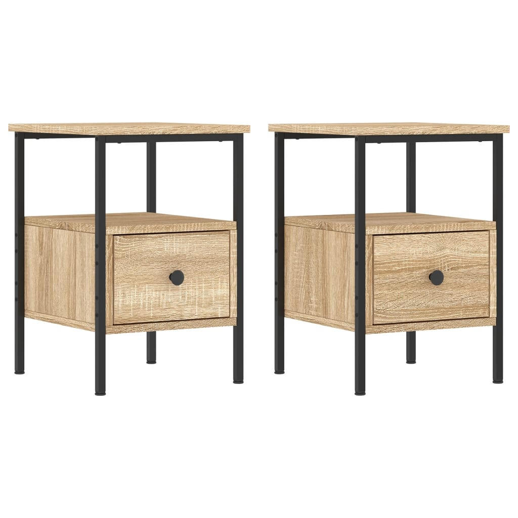 vidaXL Nachttisch Sonoma Eiche 34x50x36 cm