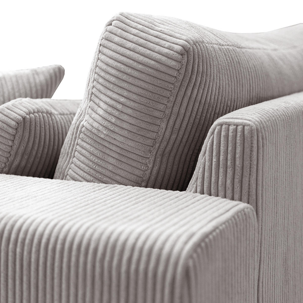 2,5-SITZER SOFA - Buchefarben/Hellblau, Holz/Buchenholz (194/85/104cm) - home24