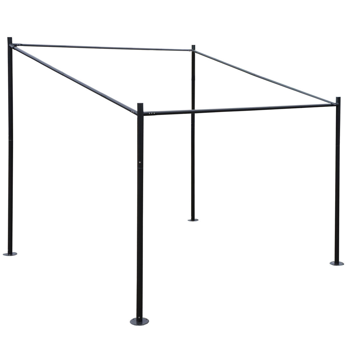 PERGOLA-GESTELL Schwarz - Schwarz, Metall (310/284/295cm) - MCW