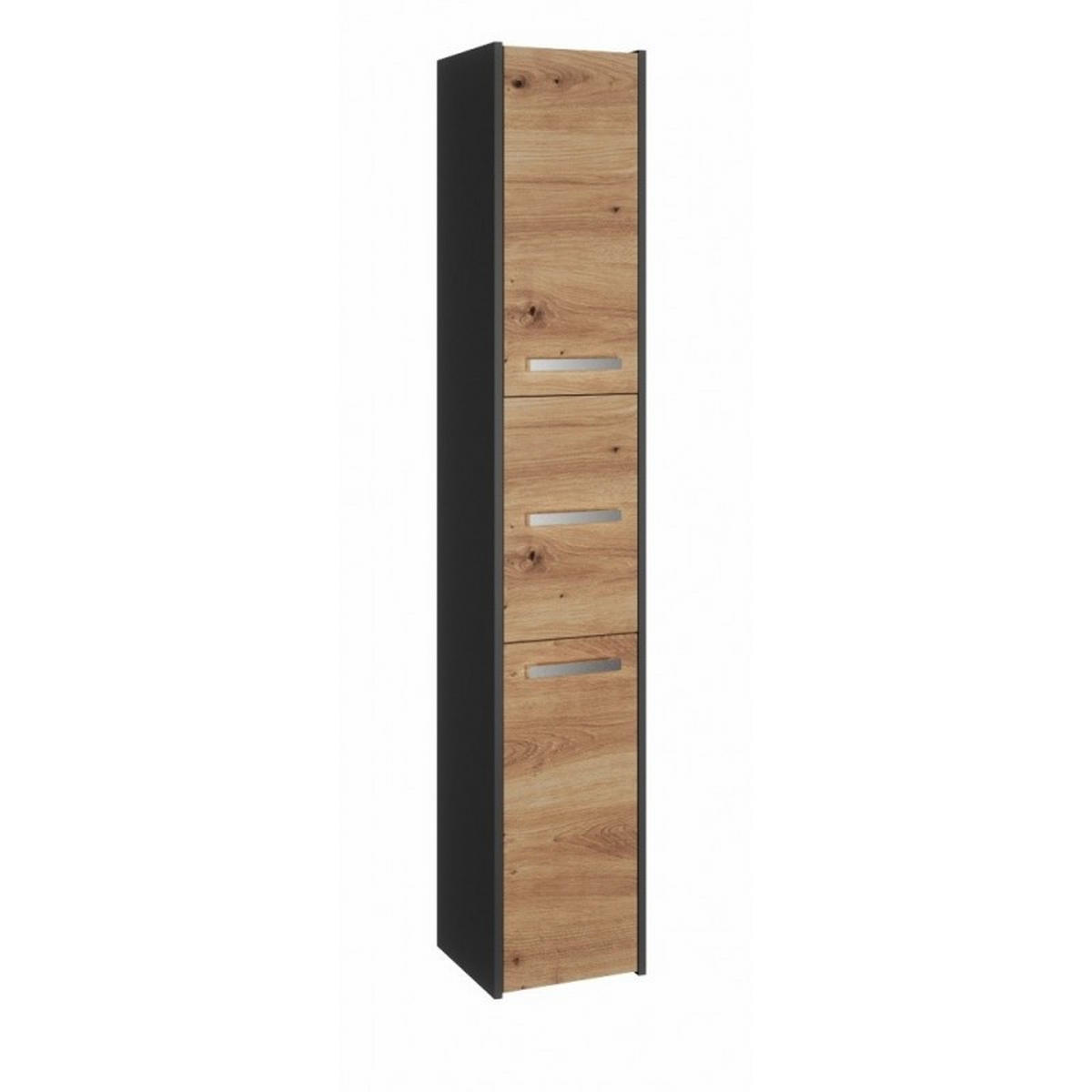 SKRIŇA kúpeľňová - antracitová, kompozitné drevo (30/170/30cm) - RAUMHIRSCH FURNITURE