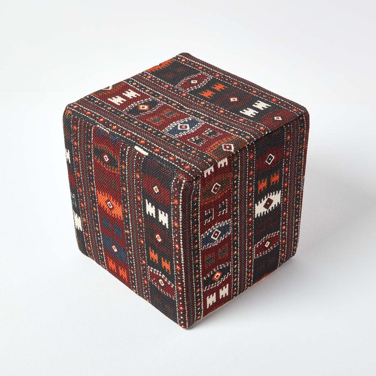 SITZWÜRFEL mit Kelim-Muster, 36/36/38 cm - Multicolor, Textil (36/38/36cm) - Homescapes