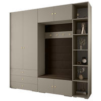 GARDEROBEN-SET 236,7/240/47 - Kaschmir/Goldfarben, Holz/Kunststoff (240/236.7/47cm) - Abiks Möbel