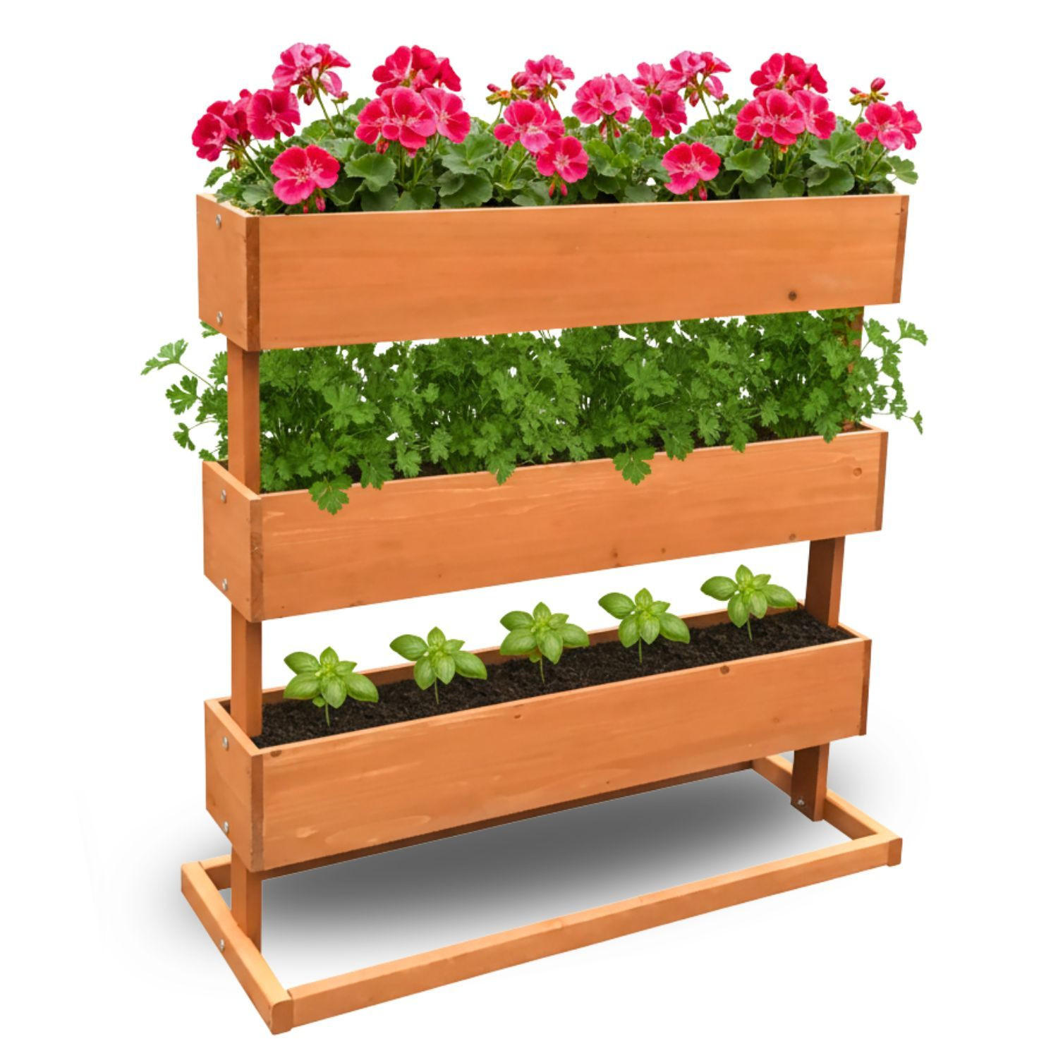 Coemo Hochbeet Natur 30x75x75 cm